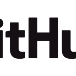 GitHub logo with bold black text on a transparent background.
